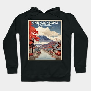 Chungcheong South Korea Travel Tourism Retro Vintage Hoodie